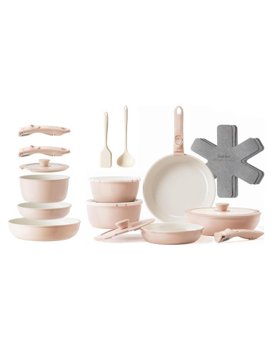 Juego de Ollas y Sartenes RedChef de Cerámica Antiadherente 22 Piezas