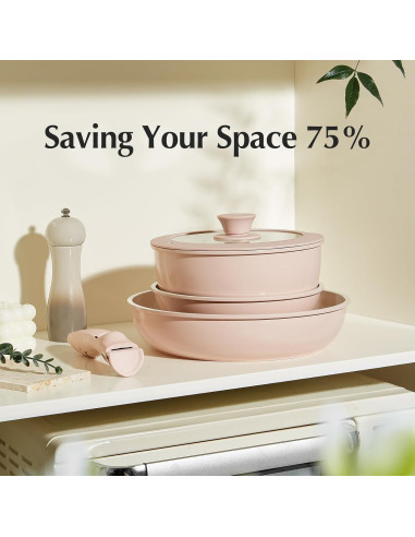 Juego de Ollas y Sartenes RedChef de Cerámica Antiadherente 22 Piezas