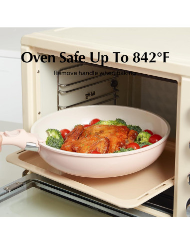 Juego de Ollas y Sartenes RedChef de Cerámica Antiadherente 22 Piezas