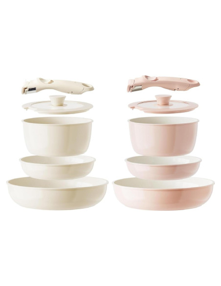 Juego de Ollas y Sartenes Cerámicas Redchef 10 Piezas Antiadherentes