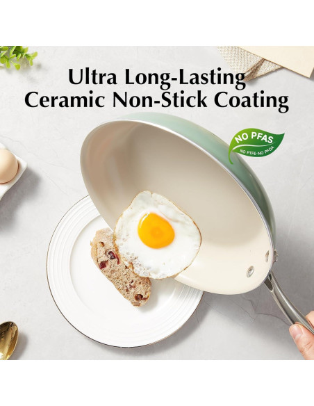 Juego de Ollas y Sartenes Cerámicas Redchef Antiadherentes