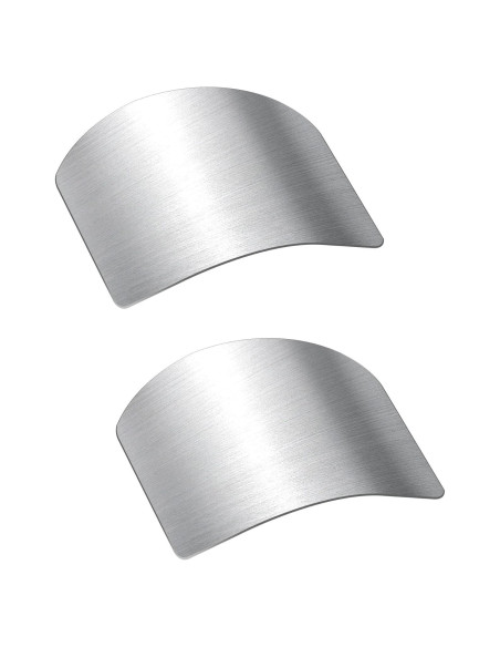 2 Protectores de Dedos de Acero Inoxidable para Cocina