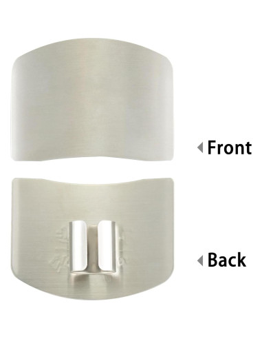 2 Protectores de Dedos de Acero Inoxidable para Cocina