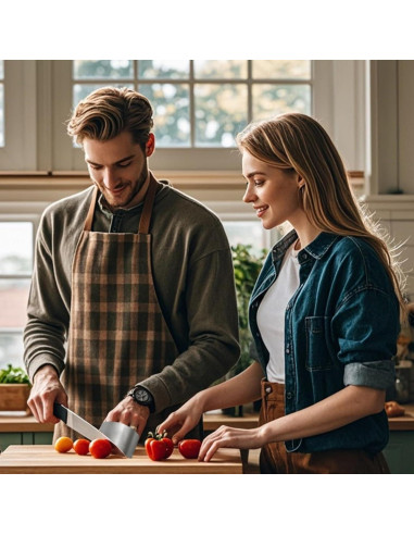 2 Protectores de Dedos de Acero Inoxidable para Cocina