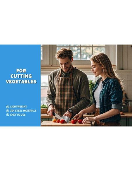 2 Protectores de Dedos de Acero Inoxidable para Cocina