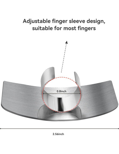 Guardias de Dedos de Acero Inoxidable Fyougemgoo (2 Unidades)