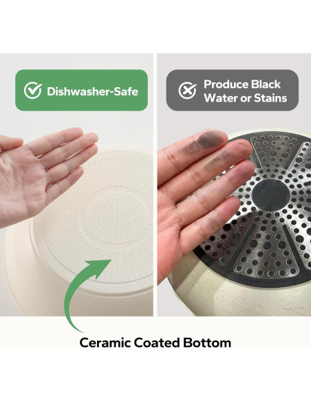 Juego de Sartenes y Ollas Redchef 16 Piezas Cerámica Beige