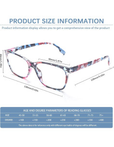 Paquete de 6 Gafas de Lectura Boncamor con Filtro de Luz Azul 2