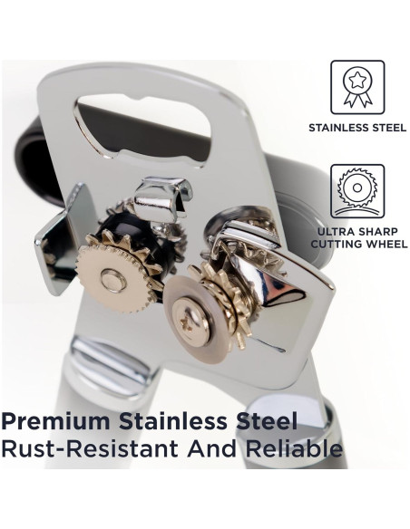 Abrelatas Manual Deiss PRO Acero Inoxidable 20,77 cm