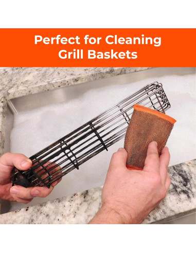 Esponjas de Acero Inoxidable Braize 201-4 para Fregar 4 Unidades