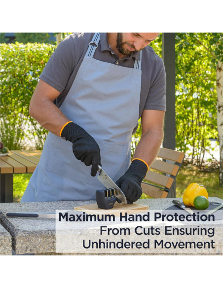 Guantes Deiss PRO Anticorte Grado Alimenticio XL - Protección Nivel 5