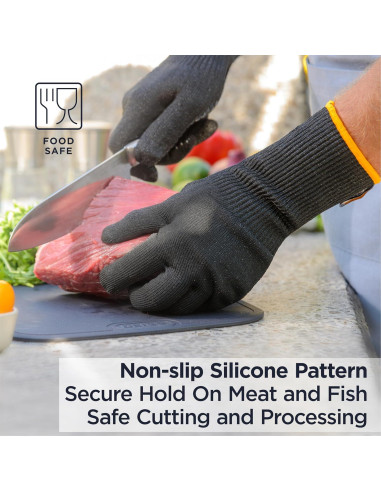 Guantes Deiss PRO Anticorte Grado Alimenticio XL - Protección Nivel 5