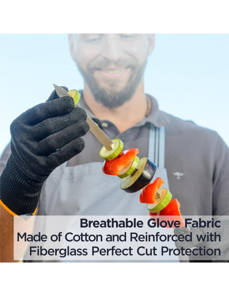 Guantes Deiss PRO Anticorte Grado Alimenticio XL - Protección Nivel 5