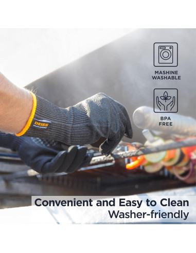 Guantes Deiss PRO Anticorte Grado Alimenticio XL - Protección Nivel 5