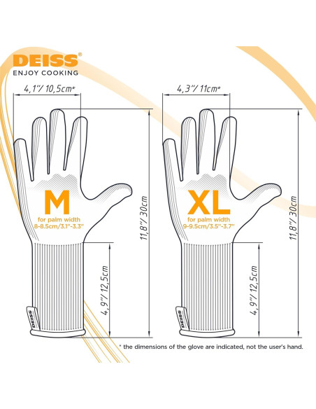Guantes Deiss PRO Anticorte Grado Alimenticio XL - Protección Nivel 5