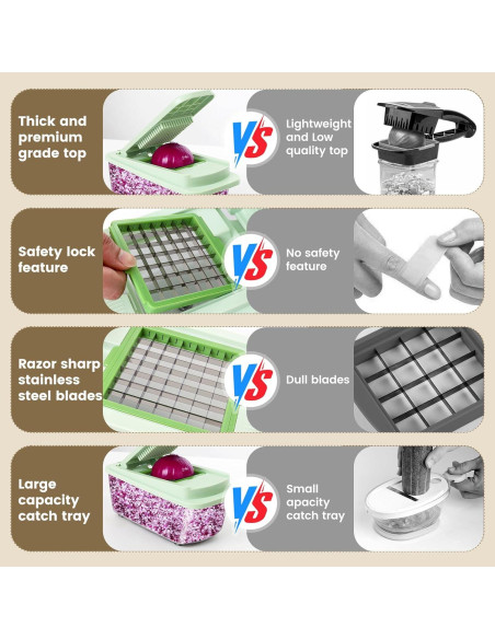 Cortador de Verduras MAMICOOKER 16-en-1 con Contenedor Cortador de Verduras MAMICOOKER 16-en-1 con Contenedor