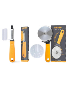 Pelador de Verduras Deiss PRO y Cortador de Pizza 10cm