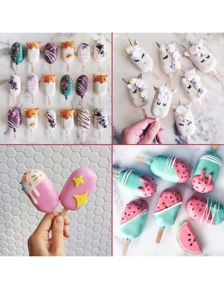 Molde de Silicona para Paletas Sakolla 4 Cavidades Ovaladas