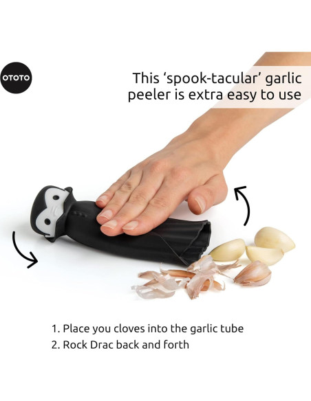 Rodillo de Ajo OTOTO Drac N' Roll de Silicona - Gadget Divertido