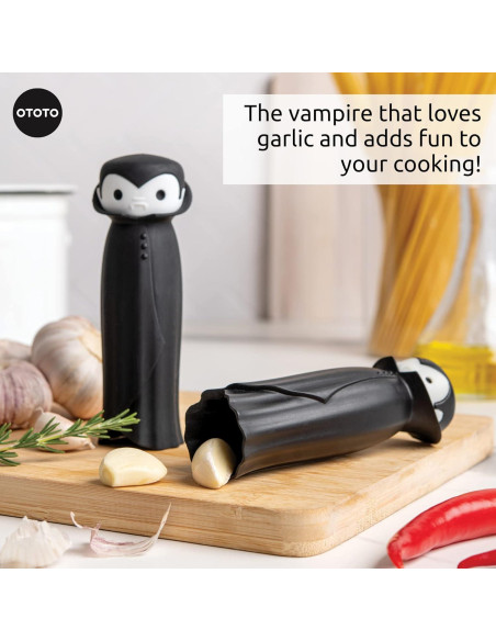 Rodillo de Ajo OTOTO Drac N' Roll de Silicona - Gadget Divertido