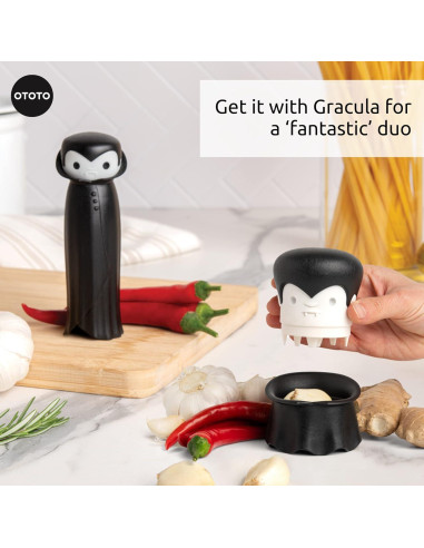 Rodillo de Ajo OTOTO Drac N' Roll de Silicona - Gadget Divertido