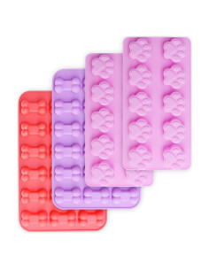 Moldes de Silicona homEdge para Golosinas de Perros - 4 Piezas