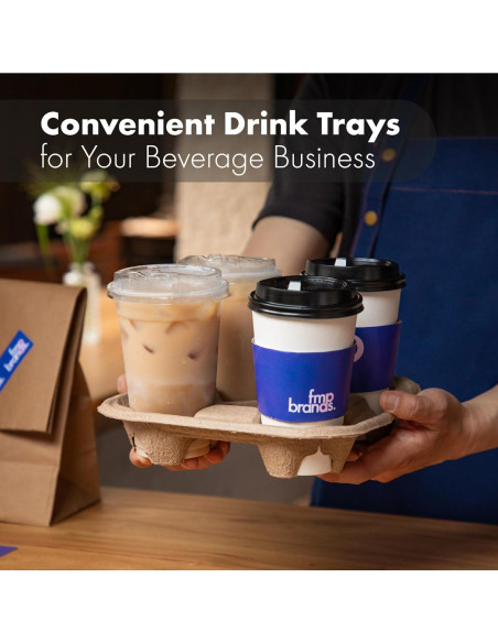 Bandejas de Transporte de Bebidas FMP Brands 4 Tazas 45 Pzas