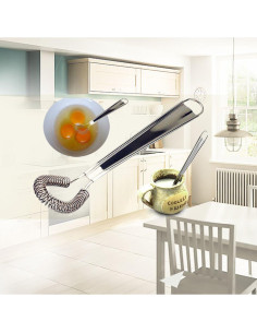 Batidor Mini de Acero Inoxidable KAYCROWN 20 cm Ergonomico 2