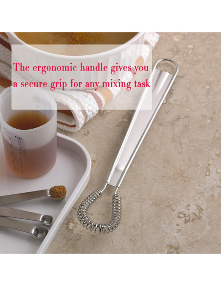 Batidor Mini de Acero Inoxidable KAYCROWN 20 cm Ergonomico