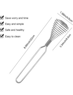 Batidor de Resorte Acero Inoxidable LightningStone 22 cm 2