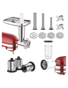 Accesorios Cofun para Mezclador KitchenAid - Picadora y Rebanadora