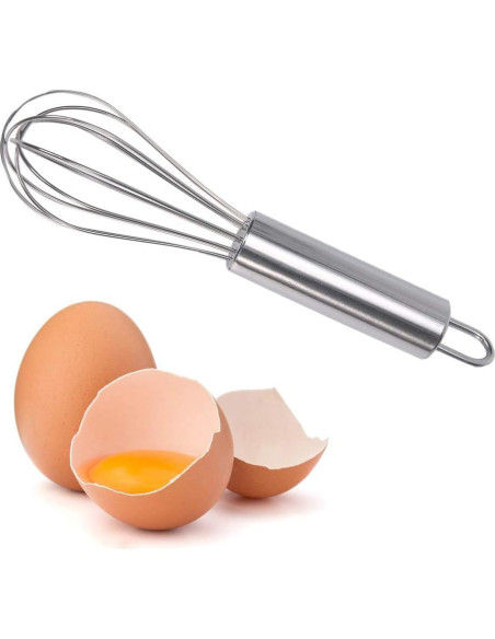 Batidor pequeño de acero inoxidable Huakai 15,24 cm