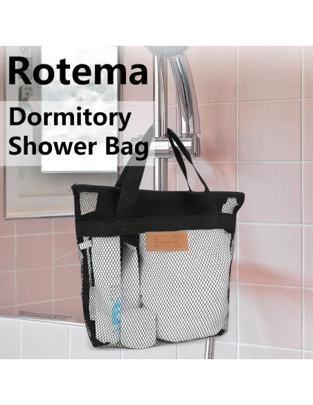 Bolsa de Ducha Portátil Rotema - 30x25 cm - Negro