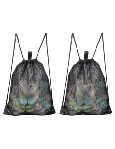 HAOGUAGUA 2 Piezas Bolsa de Malla con Cierre para Gimnasio