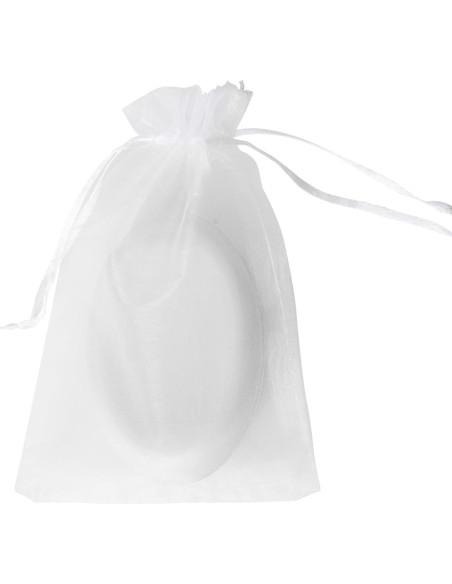 100 Bolsas de Organza Blancas 10x15cm con Cierre YHJZ