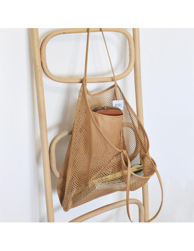 Bolsa de Playa de Malla Hoxis para Mujeres 43,94x39,88cm