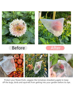 100 Bolsas de Regalo de Organza Blanca 17x23 cm para Joyería 2