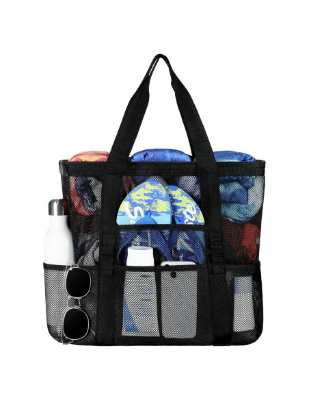 Bolsa de Playa Grande Tavaleu con Bolsillos Multifuncionales Bolsa de Playa Grande Tavaleu con Bolsillos Multifuncionales