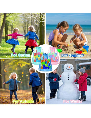 Bolsa de Juguetes de Playa Vodolo 3pcs Malla Secado Rápido