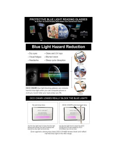 Gafas de Lectura OCCI CHIARI 2.5 Luz Azul Titanio Oro 2