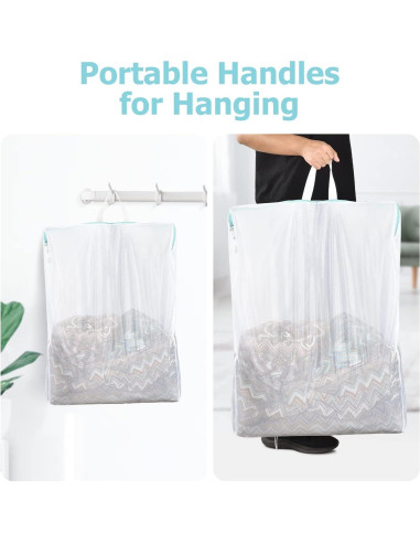 Bolsa de Lavandería de Malla OTraki Grande 60x81 cm 2 Piezas