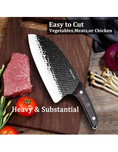 Cuchillo de Hacha de Carne Henriqua 20 cm Acero Inoxidable 2