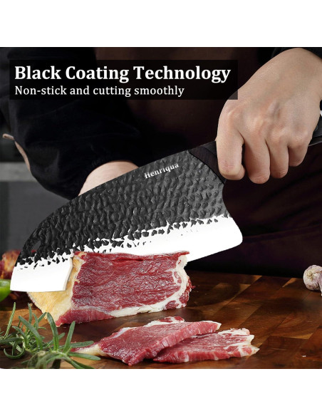 Cuchillo de Hacha de Carne Henriqua 20 cm Acero Inoxidable