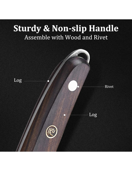 Cuchillo de Hacha de Carne Henriqua 20 cm Acero Inoxidable