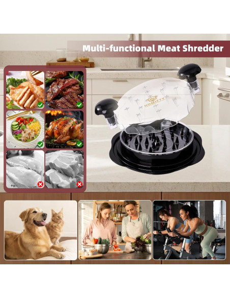 Desmenuzadora de Pollo HOMIFTY Grande 26.9 cm Antideslizante