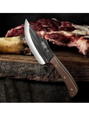 Juego de cuchillos de carnicero HOSHANHO 8 piezas acero inoxidable