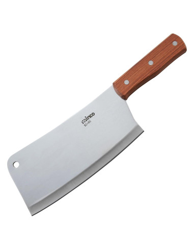 Cuchillo Chino Winco 20,32 cm Acero Inoxidable Mango Madera