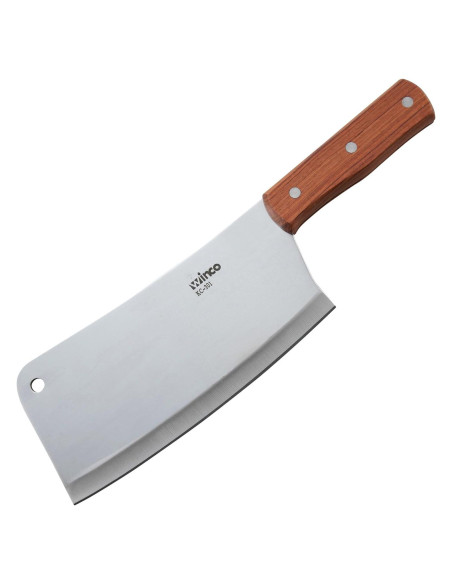 Cuchillo Chino Winco 20,32 cm Acero Inoxidable Mango Madera