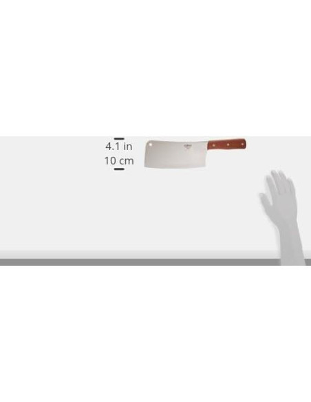 Cuchillo Chino Winco 20,32 cm Acero Inoxidable Mango Madera