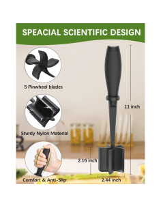 Picador de Carne Molida Defense Seven con 5 Cuchillas Curvadas 2